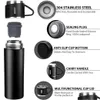 Bottiglie d'acqua Thermos per caffè Bottiglia da 500 ml Bicchiere termico portatile Tazza sportiva da viaggio Tazza insata per auto Boccetta per vuoto in acciaio inossidabile Dhmoj