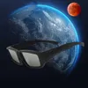 Óculos de sol para uso externo A embalagem 1/2/3/5 está em conformidade com os óculos de eclipse solar de plástico padrão ISO 12312-2 2015 (E) usados para visualizações diretas do eclipse solar H240316