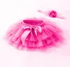 Skirts 2Pcs Girl Adorable Baby Lace Tutu Skirt Cotton High Waist Birthday Party Headband Born Pography 024M Drop Delivery Kids Mater Dhcsj