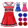 Cheerleaderkostuum Meisjes Carnaval Cosplay Outfit Sportcompetitie Juichen Stage Performance Uniform Kinderen Dansjurk 240305