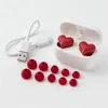 Cuffie wireless a forma di cuore Auricolari wireless carini Cuffie Bluetooth wireless con custodia di ricarica per allenamenti da donna/uomo Sport Viaggi all'aria aperta