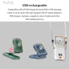 Wentylatory elektryczne przenośny wentylator szyi USB ładowanie chłodzącego cyfrowe wyświetlacz mini respirador składanie wiszące chłodniejszy pasek na szyję 240316