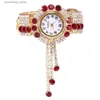 Autres montres Mode Femmes avec Diamant Brillant Dames Marque De Luxe Dames Casual Femmes Bracelet Cristal es Relogio Feminino Y240316