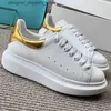 Dress Shoes Fashion Women Sneakers Real Leather All-match Large Size Casual Shoes Platform Lace-up Multiple Colors Men Tennis Running Shoes Q240316