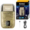 Kemei 870 Pro Metal Housing Barber Shop Hair Electric Shaver For Men Beard Bald Head Shaving Machine Rechargeable Electric Razor 240313