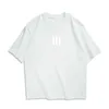 Mäns casual skjortor 2024 Summer Mens Womens Cotton T-shirt American Black Round Neck Short-Slesled Tops Loose Solid Color Basic T-Shirt Tidec24315