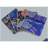 Jewelry Pouches, Bags Square Chinese Silk Jewelry Display Packaging Pouches Zipper Wedding Party Favor Gift Necklace Bracelets Pendant Dhbxk