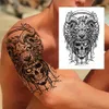 Adesivo per tatuaggio temporaneo impermeabile da 100 pezzi all'ingrosso Tigre Teschio Drago Serpente Fiore Corpo Braccio Mandala Manica fresca Uomo Donna 240311