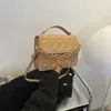 Umhängetaschen Mode 2024 Plaid Damen Kette Umhängetasche Marke Designer Handtasche und Brieftasche Kleine Flip Top Griff