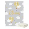 Lvyziho Sky Baby Boy Girl Bedding Set Cloud and Air Balloon Shower Prezent 240313