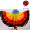 Stage Wear Patchwork Rainbow Couleur Flamenco Jupe pour femmes Gypsy Girls Big Swing Espagnol Toreo Costumes de danse du ventre Performance