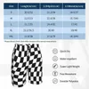 Heren zwemkleding Samenvatting dambord strandshorts zwart en wit Checker heren klassieke board korte broek hete verkoop afdrukken Plus size badpak 240315