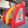 卸売無料配達屋外アクティビティ3x2x3mh（10x6.5x10ft）6Ballsインフレータブルフットボールゴールサッカーシューティングスポーツゲーム販売