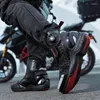 Fietsschoenen Heren Professionele Motorlaarzen Lichtgevend Leer Moto Competitie Motor