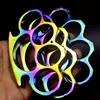 Colorful Umbrella Rope Knuckle Duster Boxing Self Defense Four Finger Buckle Window Breaker Outdoor Camping EDC Tool