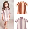 Bebê menina princesa algodão camisola vestido alargamento manga outono primavera infantil criança criança malha roupa roupas 15y 240311