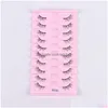 False Eyelashes Half Eey Lashes10 Pairs Faux Mink Lashes Natural Wispy Fluffy Eyelash Extension Makeup Tool Drop Delivery Health Beau Dhzdc