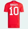 2024 Wales piłka nożna fani gracza Bale Wilson Allen Ramsey 24 25 Krajowy Rodon Vokes Home Football Shirt 2025 Męs