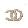 T Brand Designer Letter Brooches Women Men Rhinestone Crystal Pearl Brooch Suit Laple Pin Jewelry Accessories GG