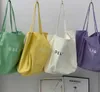 Decygirl's Summer Single Shoulder Large Capacity Letter Canvas Bag 240315