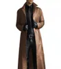 Men039S Trench Coats Spring Autumn Faux Skórzany płaszcz Mężczyzn Solid Solid Streetwear Casual Plus Size Long Jacket Mens Ubranie O2328133