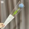 装飾的な花が仕上げられた編み物のかぎ針編みの偽のバラの花ヒマワリの装飾品ホームテーブル人工ウール織り飾り