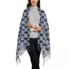 Sjaals Luxe Design Sjaal Mode Logo Warme Sjaal Wraps Met Kwastje Vrouwen Winter Aangepaste Bufanda Mujer Deken Moeder Cadeau