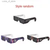 نظارات Sunglasses Lab Supplies Portable Solar Eclipse نظارات لتظليل آمن والعرض المباشر لعين حماية الشمس M89B H240316