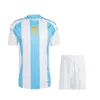 2024 Maillot de football Argentine 3 étoiles MESSIS 24 25 Fans Player Version MAC ALLISTER DYBALA DI MARIA MARTINEZ DE PAUL MARADONA Kit Enfant Enfants Hommes Femmes Maillot de Football