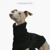 Vêtements pour chiens Lévrier italien Printemps Gilet en laine élastique doux respirant et confortable Whippet Vêtements à col haut