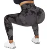 Active Pants Seamless Tie-Dyed Yoga Sets Sports Fitness High Waist Hip Raise Workout Clothes Gym Leggings For Women