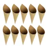 Narzędzia do pieczenia ciasta 100pcs Creative Vintage Kraft Paper Cylinder Cylinder Confetti Cones Wedding Party Decor328k