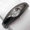 Other Watches 2023 Trend Fashion Flash Silvery Black Bracelet Charm Female Jewelry Y240316