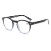 Solglasögon anti-Blue Light Reading Glasses Women Trend Printed Frame Eye Protection Presbyopia glasögon 1,0 till 4.0