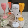 Copos de vinho moet champanhe flautas copo de vinho pp plástico coupe óculos máquina de lavar louça-seguro branco acrílico cocktail copo casamento gota entregar otzsx