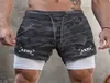 Running Shorts Men 2 i 1 Fitness Gym Sport Camouflage Quick Dry Beach Jogging Short Pants Workout Bodybuilding Training4631284