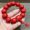 Strand Summer Selling Men's And Women's Natural Red Turquoise Bracelet Crafts Necklace Loose Round Beads