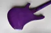 Guitare basse électrique à 4 cordes, corps violet, avec touche en palissandre, matériel chromé, fournit un Service personnalisé