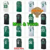 Jayson Tatum Basketbalshirt Jaylen Brown Marcus Smart Jerseys 7 0 33 36 Heren Kinderen Jeugd Larry Bird Groen Wit 2022 2023