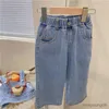 Clothing Sets New Summer Girls Clothing Sets Pocket Buttons Street Denim Vest +Wide-Leg Pants Fashion Baby Kids Outfit Children Clothes Suits