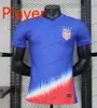 24 25 EURO USA PULISIC MCKENNIE JERSEY ERTZ ALTIDORE Press Wood Morgan Lloyd America Football Shirt Zjednoczone Stany Zjednoczone USMNT Player Men Kit