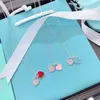 Designer hart merk ketting Love Key vrouwelijke tiffay en co-vormige Engelse hangende tag Rose Gold Lock Bone