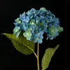 Decorative Flowers Wedding Cake Decorations 1PC Dark Blue Hydrangeas Artificial Bouquet Decoration Bridal Ball