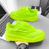 Green 361 2024 Casual Shoes Men Vulcanize Fashion Summer Brand Designer Lace Up Sneakers Leather Flats Zapatillas Hombre
