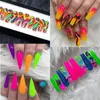 9 BoxSets Neon Pigment Nail Glitter Fluorescence Powder Decoration Bright Iridescent Designs Supplies for Professionals 240313