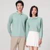 Plain Long Sleeve Polo Shirt Men Women Solid 3 Buttons Lapel T Shirts Autumn Winter Golf Polos Regular Mens Tops Clothing Custom 240328