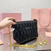 10a 2024 Wysokiej jakości Wander Projektant torba Pochette Shoteder Wander Matelasse Arcadie plisowane torba na torba sac lukse crossbody torba plisowana torby mm mm