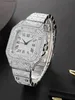 Other Watches 2023 Diamond Womens es Luxury Brand Fashion Quartz Wrist Hip Hop Diamond New For Women Fashion Ladys Gold Y240316