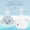 Baby Light Up Bath Tub Toys Whale Water Sprinkler Pool Toys for Toddlers Infants Whale Water Sprinkler Pool Water Toys 240307