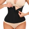 Nuova cintura Plus Size Donna Slim Body Shaper Traspirante 9 ossa Cerniera Vita Corsetto Trainer Cintura dimagrante Body Shapewear 452